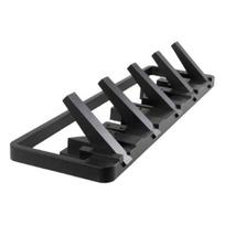 Hanging Hook Wall Mounted Retractable ABS 5 Flip Down Skyline Storage Hanger for Home juoda