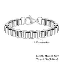 Vnox Heavy Bold Bicycle Bike Link Chain Bracelets for Men, Punk Stainless Steel Wristband, Creative Male Jewelry