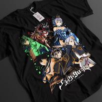 Black Clover Shirt Asta Tshirt Yuno T-Shirt Noelle Top Yami Luck Anime Demon Tee M