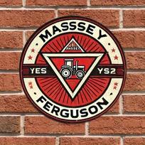 Vintage Massey Ferguson Tractor Metal Sign 8x8 Inch Rustic Aluminum Tin Plate for Garage Man Cave Wall Decor Farmhouse Bar įvairiaspalvis