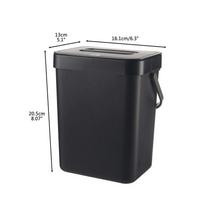 Small Kitchen Compost Bin 3L Kitchen Waste Bin Household Countertop Container with Lid for Rubbish Composter Type 2