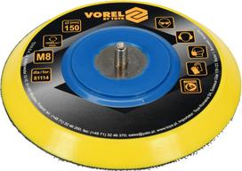 Velcro padas poliruokliui | Ø 150 mm, 6 mm velenas (81115)