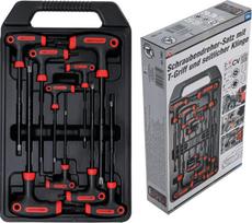 T-rankenėlių atsuktuvų rinkinys | T-Star su skyle (Torx) | T10-T50 | 9 vnt. (7880)