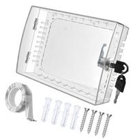 Thermostat Security Lock Box with Clear Designs Includes Key and Screws Accessories for Protecting Wall Thermostats 1