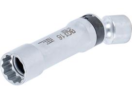 Galvutė žvakėms šarnyrinė 12 kampų, su atramine spyruokle | 10 mm (3/8") | 16 mm (2391)