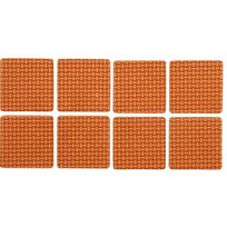 Lipnūs padukai baldams rudi 38x38mm 8vnt. (74893)