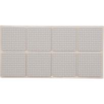 Lipnūs padukai baldams balti 38x38mm 8vnt. (74903)