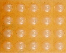 Lipnūs padukai baldams silikoniniai skaidrūs 10mm 20vnt. (74911)