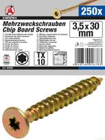 Daugiafunkciniai varžtai | T-Star (Torx) T10 | 3,5 x 30 mm | 250 vnt. (80992)