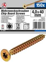 Daugiafunkciniai varžtai | T-Star (Torx) T20 | 4,0 x 40 mm | 150 vnt. (80994)