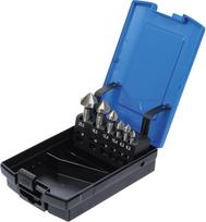 Kūginis grąžtų/frezų rinkinys | HSS | DIN 335 C forma | 6 vnt. (1997)