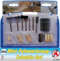Mini šveitimo / poliravimo / gręžimo rinkinys | 24 vnt. (50802)