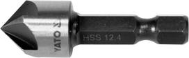 Freza/grąžtas metalui | HSS | Hex 6,3 mm (1/4") | Ø 12.4 mm (YT-44724)