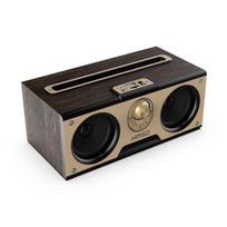 Retro Wireless Bluetooth Speaker FM Radio High Volume Dual Speaker Small Household Car Card Insertion Mobile Phone Speaker Subwoofer Spade wood color
