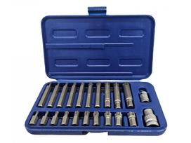 Antgalių komplektas | 10 mm (3/8") storis | Spline (Ribe) | 21 vnt. (RB21S)