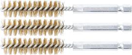 Žalvariniai šepečiai vamzdeliams | 13 mm | 6,3 mm (1/4") | 3 vnt. (3078-13-M)
