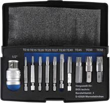Sraigtiniai ištraukikliai | sugadintiems T-Star (Torx) T10 - T55 | 11 vnt. (9170)