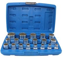 Daugiafunkcinių galvučių rinkinys Spline | 12,5 mm (1/2") | 8-32 mm | 19 vnt. (KR121019)