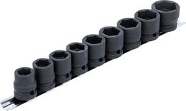 Smūginių galvučių rinkinys | patrumpintos | 12,5 mm (1/2") | 13–24 mm | 9 vnt. (9551)