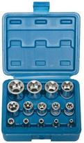 Galvučių rinkinys E-Star varžtams 14 vnt, 1/4"+3/8"+1/2", E4-E24 (KR121014)