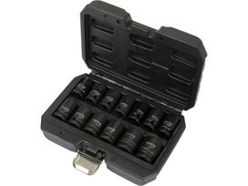 Smūginių galvučių rinkinys, šešiakampės | 12,5 mm (1/2") | 10 - 24 mm | 13 vnt. (YT-10251)