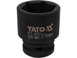 Galvutė smūginė šešiakampė | 12,5 mm (1/2") | 27 mm (YT-1017)