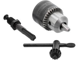 Grąžto griebtuvas su raktu ir SDS-Plus adapteriu | 1.5–13 mm | 1/2"-20UNF | Yato (YT-820302)