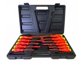 Izoliuotų atsuktuvų rinkinys elektrikui | 11 vnt. (SK5016)