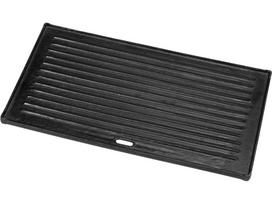 Ketaus plokštelė dujiniams griliams | dvipusė lygi/grublėta | 220×410 mm (YG-20020)