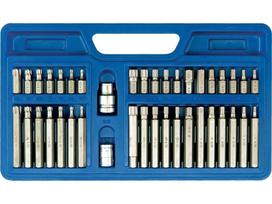 Antgalių rinkinys Torx/Hex/Spline | CrV 6150 | 40 vnt. (66410)