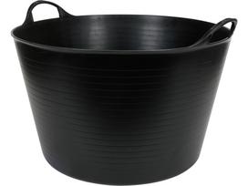 Elastinis plastikinis indas / tara | juodas lankstus konteineris | 55 l (35582)