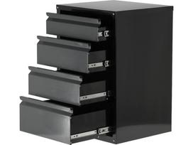 Metalinė spintelė dirbtuvėms | 4 stalčiai 775x525x485 mm (58434)