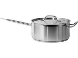 Nerūdijančio plieno prikaistuvis su dangčiu | Ø 28 cm | 280 × 130 mm | 8 l (YG-00063)