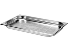 Perforuotas gastronominis indas GN 1/1 | 530 × 325 × 40 mm | nerūdijantis plienas | 5,5 l (YG-00341)