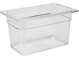 Gastronominis indas GN 1/4 | 265 × 162 × 150 mm | PC polikarbonatas | 3,7 l (YG-00421)