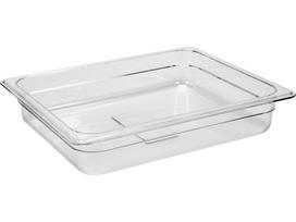 Gastronominis indas GN 1/2 | 325 × 265 × 65 mm | PC polikarbonatas | 3,9 l (YG-00400)