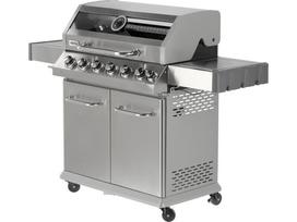 Dujinis grilis YATO ITAMI | 6+1 degikliai | nerūdijantis plienas | 20,5 kW | su stiklu (YG-20005)