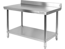 Sulankstomas prie sienos montuojamas stalas YATO | su lentyna | 140 × 70 × 95 cm (YG-09033)