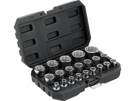 Galvučių rinkinys, 12 kampų | 12,5 mm (1/2") | 8 - 36 mm | 21 vnt (YT-12630)