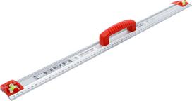 Pjovimo ir žymėjimo liniuotė | su rankena ir gulsčiuku | 750 mm (50866)