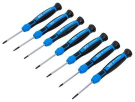 Tiksliųjų atsuktuvų rinkinys | PH00 - PH0 / slot SL 2.5 - 3.0 mm / T8 - T9 - T10 | 7 vnt (4881)
