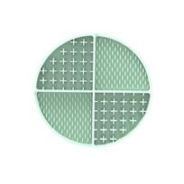 Silicone Dog Lick Mat Anxiety Relief Anti-choking Pet Food Mat Slow Feeder Bowl Licking Mat Toy for Small Medium Large Breed Dogs B žalia