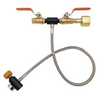 Easy To Use CO2 Refilling Connector with Gauges & 24inch Hose CO2 Tanks Charging Valves for Standard CGA320 Cylinders 1