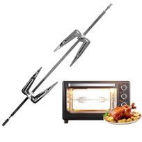 Stainless Steel Rotisserie Forks Grill Fork Air Fryer Accessories Rotating Baking Roast Chicken Fork for Kitchen 1