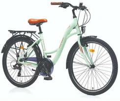 Dviratis miesto Corelli Glowie V TopVelo Shimano, 28 ", S rėmas, žalia sp.
