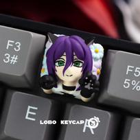 Man Chainsaw Renee Pava Keycaps Single Cute Resin Mechanical Keyboard Keycaps Esc Gift Anime Peripherals For Kids Adults Children's Birthday Gift