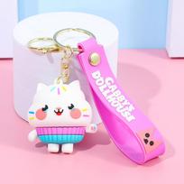 Dollhouse Gabby Keychains 3D Doll Pendant Handmade Backpack Accessories Creative Keychain Shoulder Bag Decor Kids Favors Gift