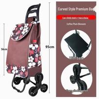 Heavy-Duty Foldable Stair-Climbing Shopping Cart