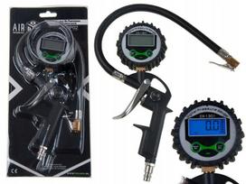 Pistolet Do Pompowania Kół Z Wyświetlaczem Lcd 8 Bar 375Mm Dysza 150Cm