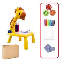 Multifunctional Led Projector Drawing Table Giraffe Painting Desk  Educational Learning geltona